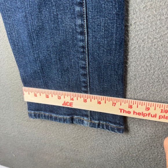 Lauren Ralph Lauren Jeans Women 8 Blue Wash Denim‎ Straight Leg Y2K Fade - Picture 11 of 13